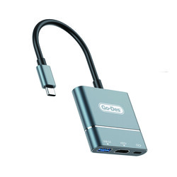 Go Des GD-6827 Type-C to HDTV 3 in 1 Dönüştürücü Adaptör - Go Des