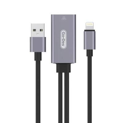 Go Des GD-6837 RJ45 to Lightning Ethernet Dönüştürücü OTG 100Mbps - Go Des