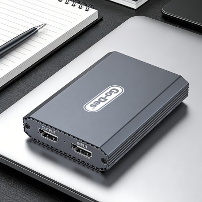 Go Des GD-6908 HDTV Audio and Video Adapter USB-A/HDMI/3.5mm/4K Ultra HD 60Hz - 2