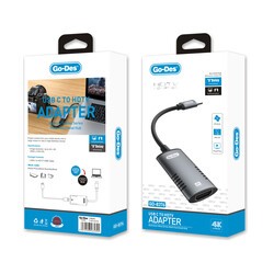Go Des GD-8376 Type-c to HDTV Converter Adapter - 3