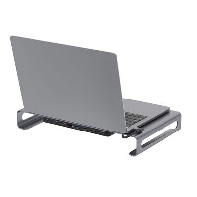 Go Des GD-9126 Hub With Laptop Docking Station Stand - 2