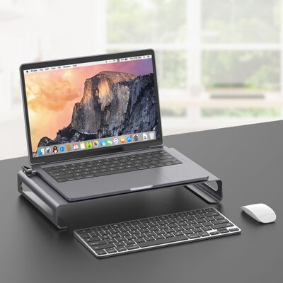 Go Des GD-9126 Hub With Laptop Docking Station Stand - 4