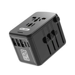 Go Des GD-B616 Multi Universal TR/US/UK/AUS/EU Compatible Charging Adapter Max 35W - Go Des