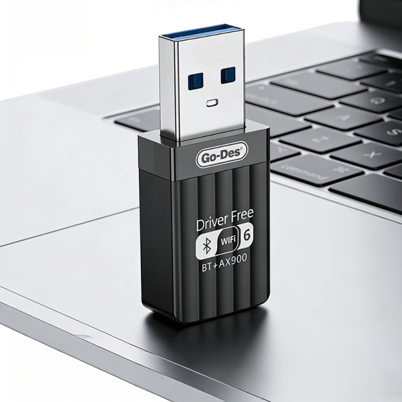 Go Des GD-BT118 Dual Band WiFi - Bluetooth USB Adapter - 6