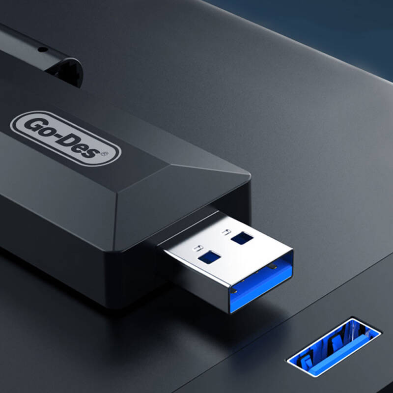 Go Des GD-BT318 Çift Bantlı 1200m 300Mbps 4 Antenli Kablosuz İnternet Sağlayıcı USB WiFi Adaptör - 5
