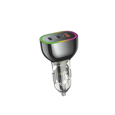 Go Des GD-CC208 Fast Charging Dual Type-C + USB-A Port Car Charger 68W - Go Des