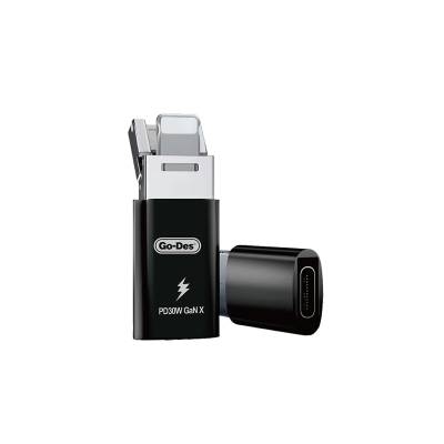 Go Des GD-CT029 PD30W GaN Teknolojili Type-C to Lightning & USB-A OTG - Go Des