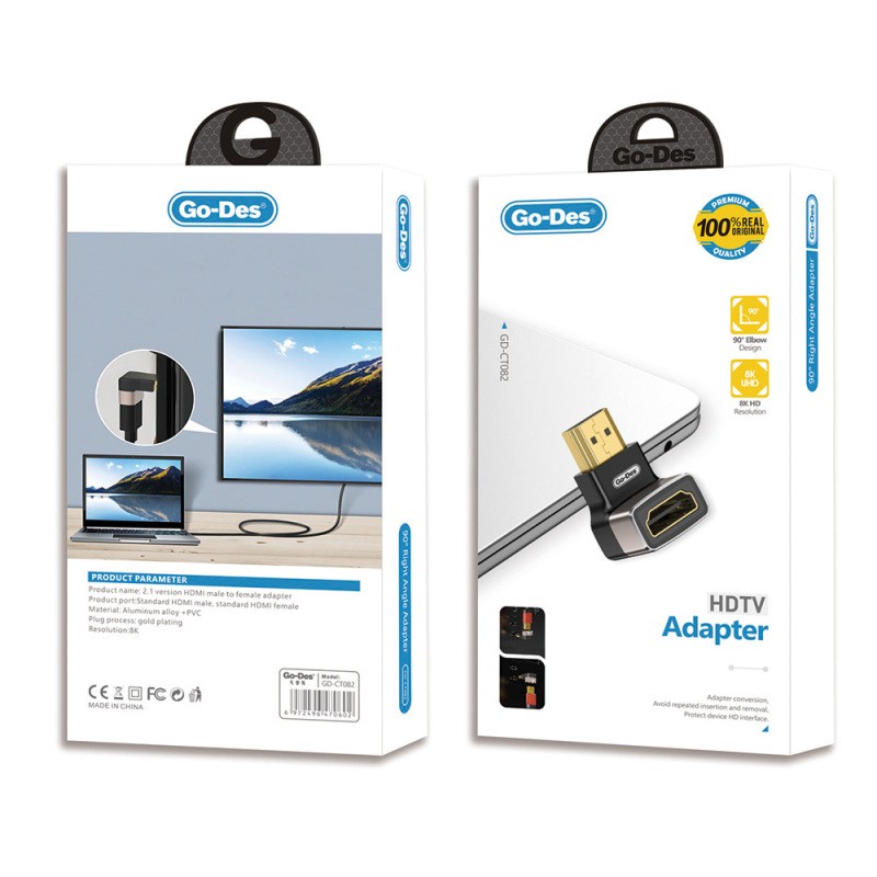 Go Des GD-CT082 HDTV HDMI Adaptör 8K HD 2.1 Versiyon Görüntü Aktarım Cihazı - 2