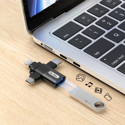 Go Des GD-CT196 4-in-1 Type-C+Lightning+Micro+USB3.0 OTG Converter Adapter - 9