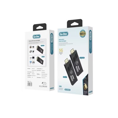 Go Des GD-DM568 Kablosuz HDTV Ultra HD 4K Görüntü Aktarıcı Adaptör - 5