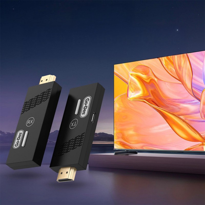 Go Des GD-DM568 Wireless HDTV Ultra HD 4K Image Transmitter Adapter - 3