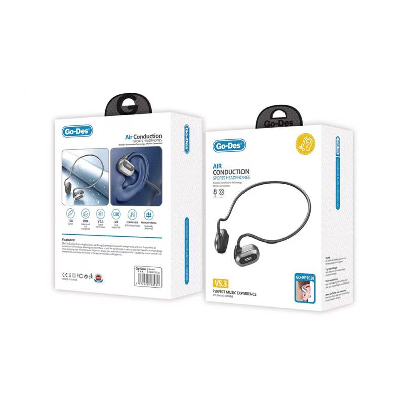 Go Des GD-EP1030 Hava İletim Teknolojili Su Geçirmez Boyun Askılı Sporcu Bluetooth Kulaklığı 1200mAh - 3