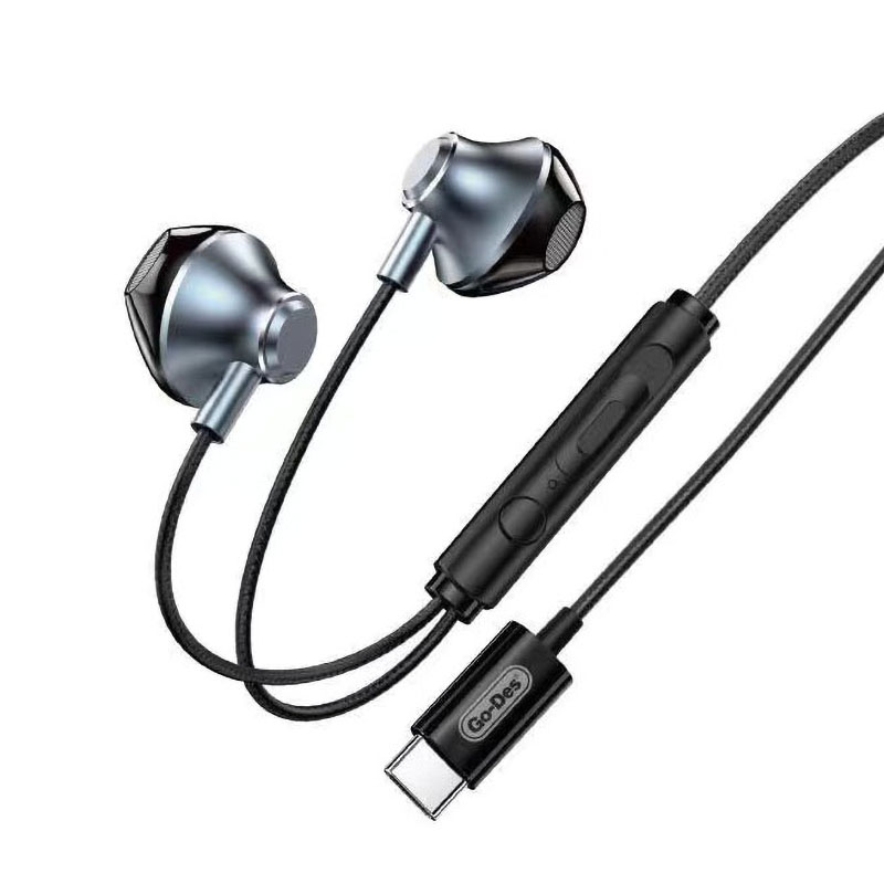 Go Des GD-EP216 Type-C Metal Kulaklık - Siyah