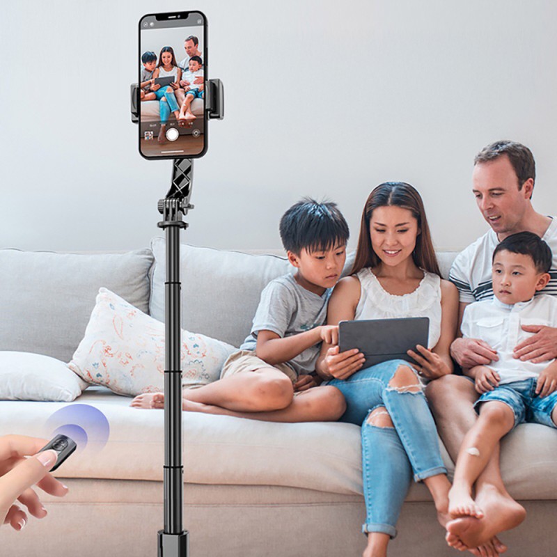 Go-Des GD-F06 Bluetooth Kumandalı Teleskopik Tripodlu Sarsılma Engelleyicili Selfie Çubuğu - 6