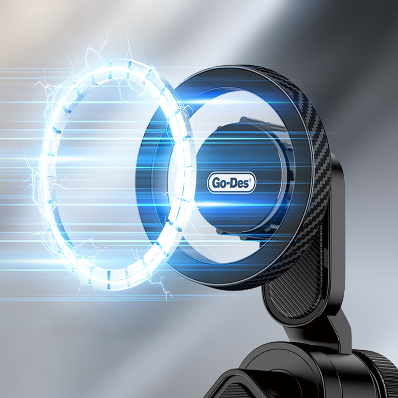 Go Des GD-HD341 V Köşeli Ayarlanabilir Magnetik Araç İçi Telefon Tutucu - 5