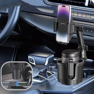 Go Des GD-HD566 360 Derece Dönebilen 2 in 1 Araç Telefon Tutucu Ve Bardak Tutucu - 5
