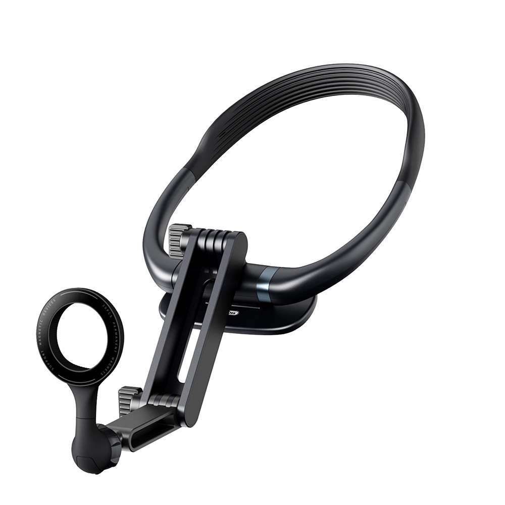 Go Des GD-HD827 2in1 Eller Serbest Magnetik Boyun Askılı Telefon Tutucu - Siyah