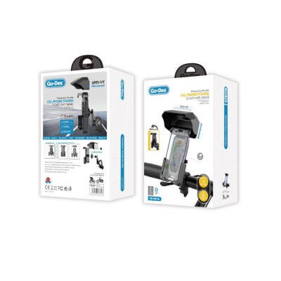 Go Des GD-HD906 Anti-Shake Anti-UV Waterproof Bicycle and Motorcycle Phone Holder - 2