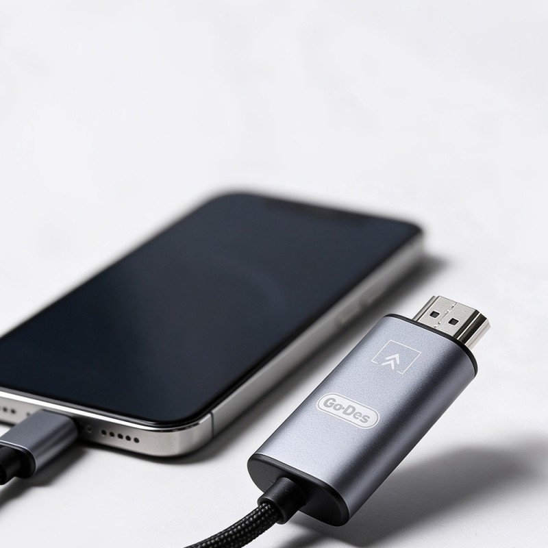 Go Des GD-HM812S HDTV Lightning to HDMI Ses ve Video Adaptörü - 4