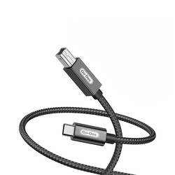 Go Des GD-HM837 Type-C to USB-B 2.0 Örgülü Yazıcı Kablosu 2M - Go Des