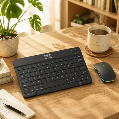 Go Des GD-KB323 Ergonomic 2-in-1 Bluetooth Wireless Keyboard and Mouse Set - 4