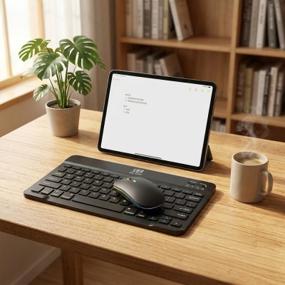 Go Des GD-KB323 Ergonomic 2-in-1 Bluetooth Wireless Keyboard and Mouse Set - 5
