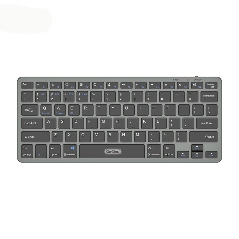 Go Des GD-KB325 Sessiz Tuş Tasarımlı Bluetooth Bağlantılı Kablosuz Klavye - 2