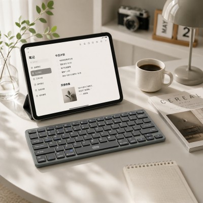 Go Des GD-KB325 Sessiz Tuş Tasarımlı Bluetooth Bağlantılı Kablosuz Klavye - 3