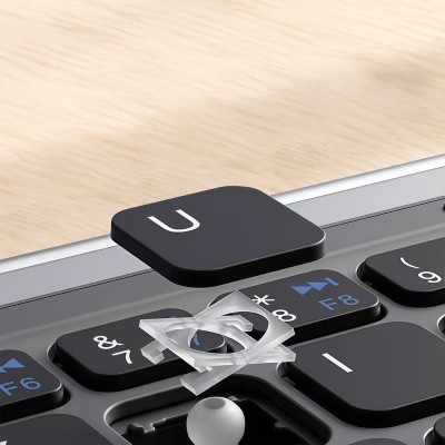 Go Des GD-KB328 Foldable Wireless Keyboard with Silent Key Design, Touchpad, and Bluetooth Connectivity. - 5