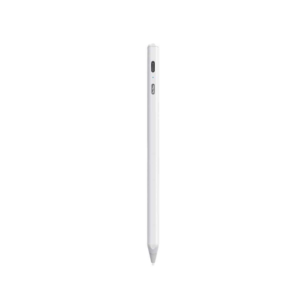 Go Des GD-P1206 Palm-Rejection Avuç İçi Reddi Özelliği Magnetik Universal Stylus Çizim Kalemi - Beyaz