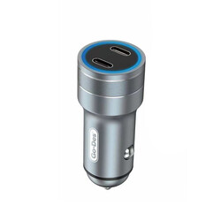 Go Des GD-QC2019 Çift PD Çıkışlı Metal Araç Şarj Başlığı Led Işıklı 40W - Go Des