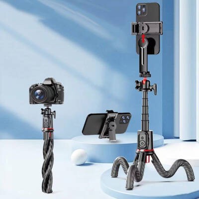 Go Des GD-ST86 Çok Fonksiyonlu Teleskopik Esneyebilen Uzaktan Kumanda Aparatlı Tripod - 5