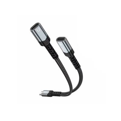 Go Des GD-UC075 Type-C 2in1 Şarj ve Ses Kablosu - Go Des