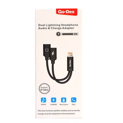 Go Des GD-UC11 Dual Lightning Şarj ve Ses Adaptörü - 4