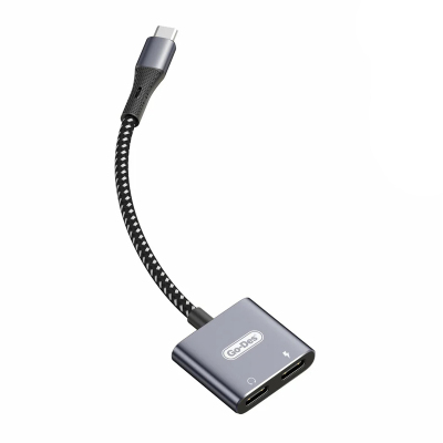 Go Des GD-UC161 2in1 Type-C To 3.5mm Hi-Fi Aux Converter Audio Adapter - Go Des