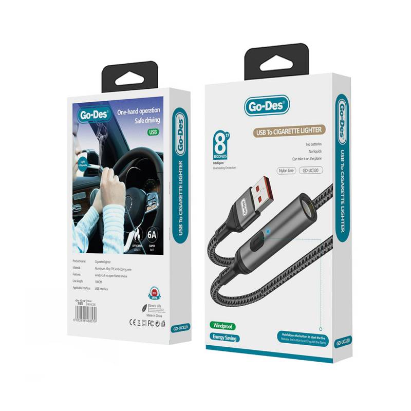 Go Des GD-UC320 USB Bağlantılı Çakmak - 3
