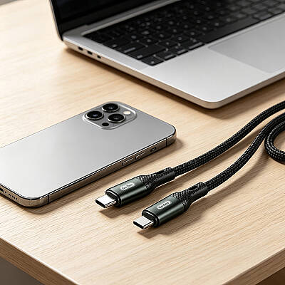 Go Des GD-UC575 Type-C to Type-C PD Braided Fast Charging Data and Charging Cable 40W 3M - 3