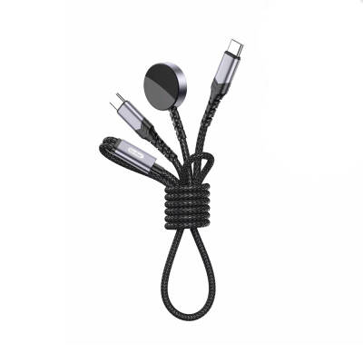 Go Des GD-UC612 2in1 iOS Watch Compatible Wireless Type-C PD Fast Charging Cable 60W 1.2M - Go Des