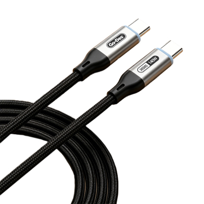Go Des GD-UC685 Type-C to Type-C Braided Fast Charging Data and Charging Cable 140W 1.8M - Go Des