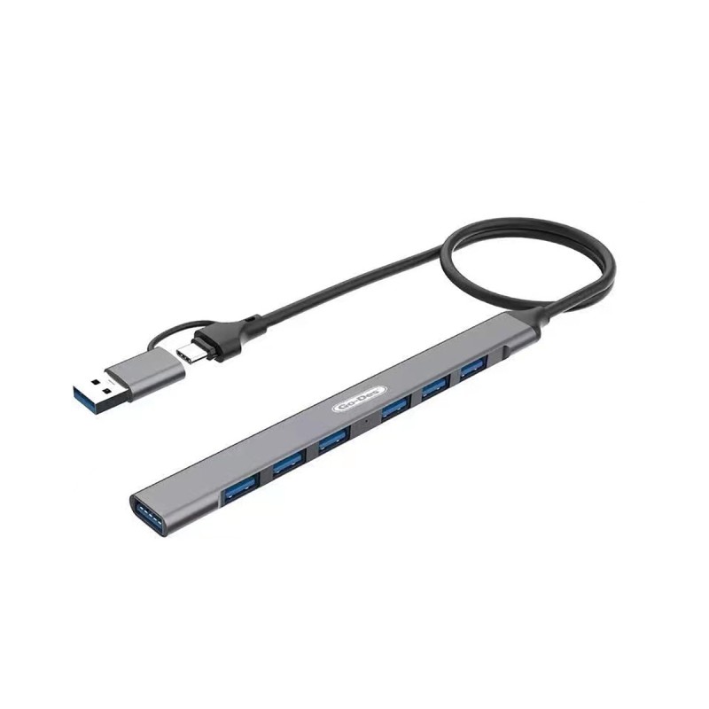 Go Des GD-UC706 Type-C with 7 Usb Inputs - Usb Hub - 1