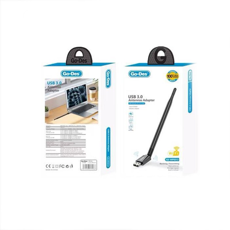 Go-Des GD-WPS013 Wi-Fi USB Adapter 900Mbps - 4