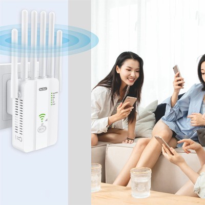 Go Des GD-WPS032 1200Mbps 6 Antenli 5GHz WiFi Sinyal Güçlendirici Router - 3