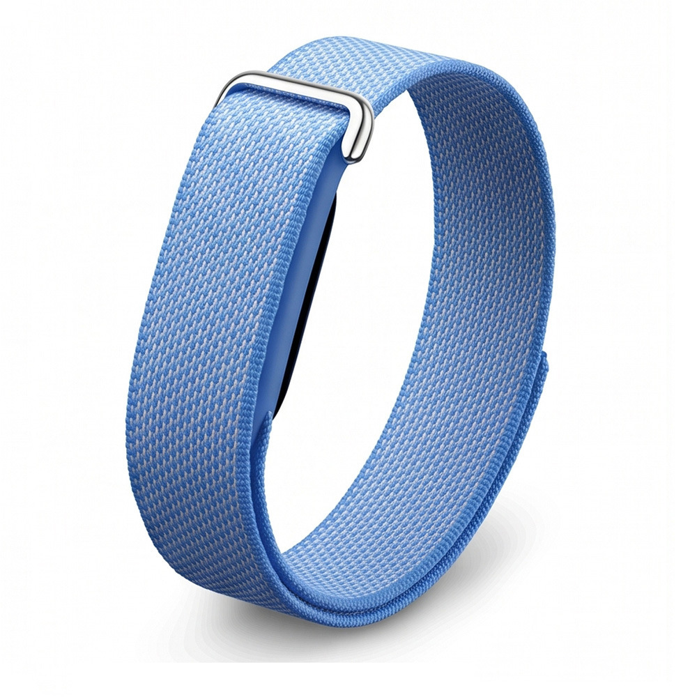 Google Fitbit Air Zore KRD-03 Hasır Kordon - Açık Mavi