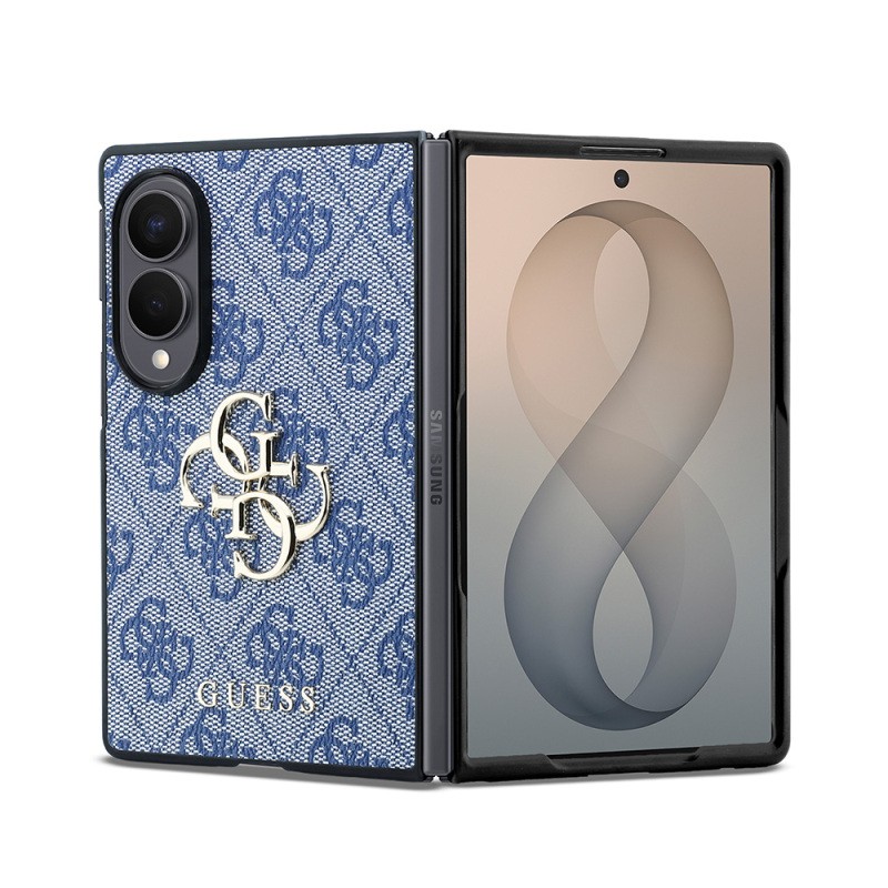 Guess Galaxy Z Fold 8 Case Original Licensed 4G Design Large Metal 4G and Text Logo Cover - 1