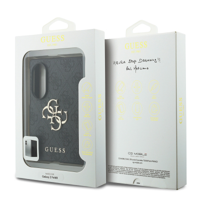 Guess Galaxy Z Fold 8 Case Original Licensed 4G Design Large Metal 4G and Text Logo Cover - 14