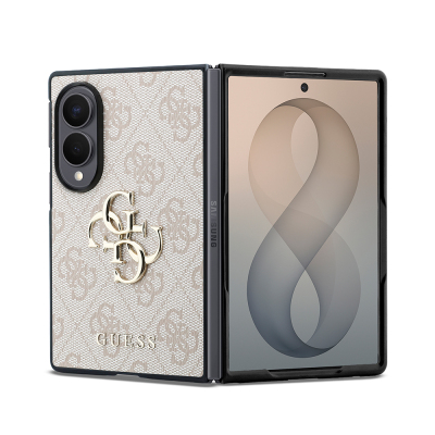 Guess Galaxy Z Fold 8 Case Original Licensed 4G Design Large Metal 4G and Text Logo Cover - 22