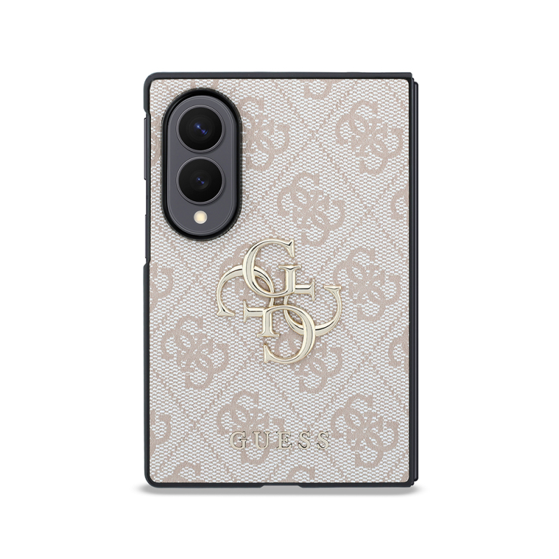 Guess Galaxy Z Fold 8 Case Original Licensed 4G Design Large Metal 4G and Text Logo Cover - 23