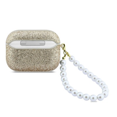 GUESS Glitter Pearl Wrist Strap Case for Apple Airpods Pro 3 - 10