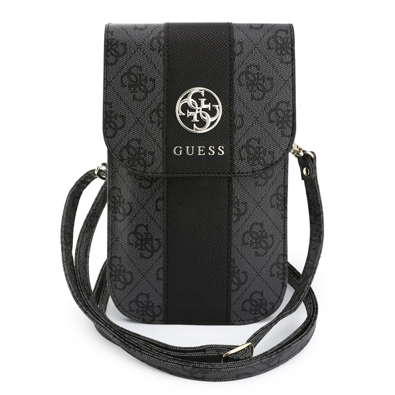 Guess Officially Licensed Bag with 4G Pattern, Large Logo, Card Holder, Strap, and Magnetic Closure - 2