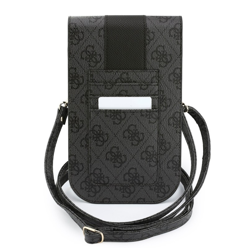 Guess Officially Licensed Bag with 4G Pattern, Large Logo, Card Holder, Strap, and Magnetic Closure - 5